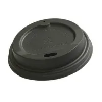 Black Compost Lids For Disp Cup 6oz X 1000