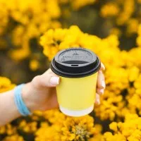 8oz Black 80mm Compostable Lid X 1000