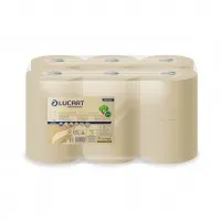 Lucart L-one Mini Econatural Toilet Tissue 800 Sheets 180m X 12