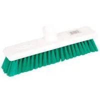 Hygiene Hard Bristle Brush Head Green 30cm