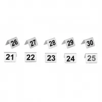 21-30 Stainless Steel Table Numbers