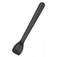 Muddler 8.5'' Black Plastic Ribbed