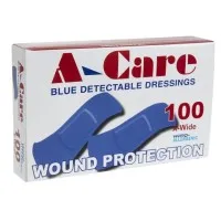 Standard Blue Detectable Plasters - 75x25mm (pk 100)