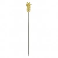 Pineapple Garnish Pick Gold Plated (pk Of 10)