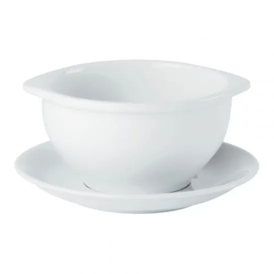 White Porcelain Lugged Soup Cup 40cl/14oz