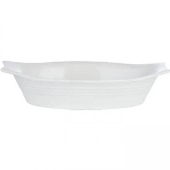 Porcelite Bakeware Oval Eared Dish 21.5cm/8.75'' X 4