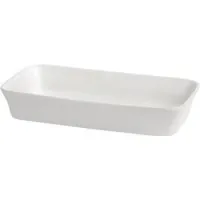 Porc White Rectangular Dish 32.5x19x5.5c X 4