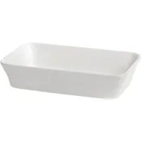Porc White Rectangular Dish 26x16.5x5.5c X 4