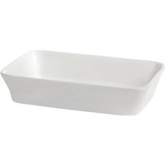 Porc White Rectangular Dish 26x16.5x5.5c X 4