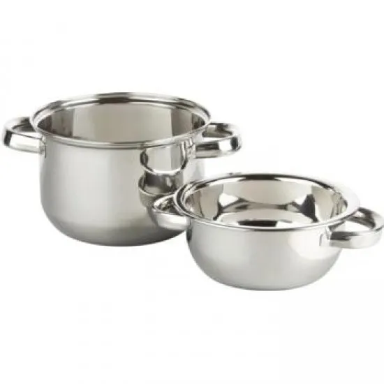 Silver Mussel Pot With Lid 