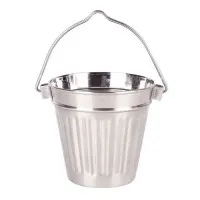 Ribbed Handled Pail 9.5cm X 9cm X 12