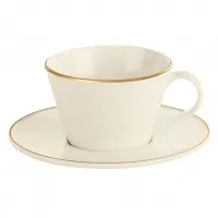 Academy Line Gold Band Cappuccino Cup 8.75oz X 6