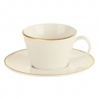 Academy Line Gold Band Espresso Saucer 16cm X 6
