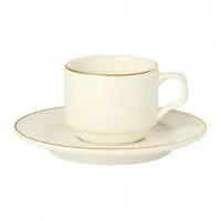 Academy Event Gold Band Espresso Saucer X 6