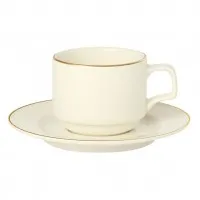 Academy Event Gold Band 15cm Saucer Fit Stack Cup X 6