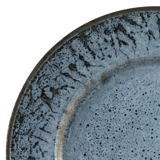 Grey Glacier Rimmed Plate