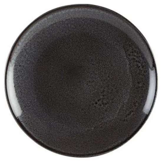 Black Rounded Coupe Plate