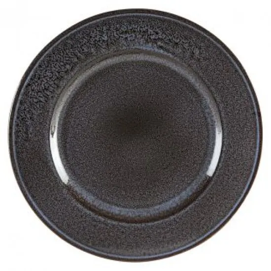 Black Wide Rimmed Plate