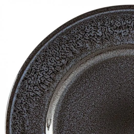 Black Wide Rimmed Plate