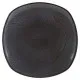 Black Rounded Square Plate