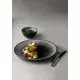 Round Grey Coupe Plate