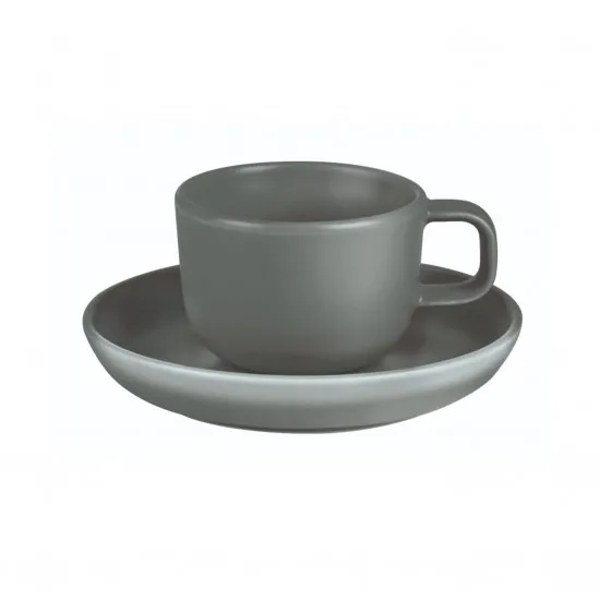 Nordika Grey Saucer 12cm X 12