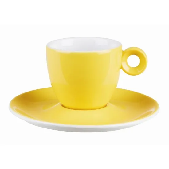 Yellow Espresso Saucer 12.5cm/5'' X 12