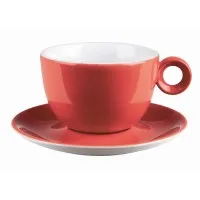 Red Bowl Shaped Cup 8oz/23cl X 12