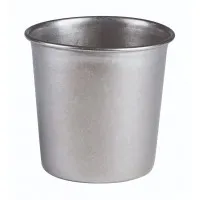 Antique Steel Chip Cup 8.5 X 8.5cm X 12