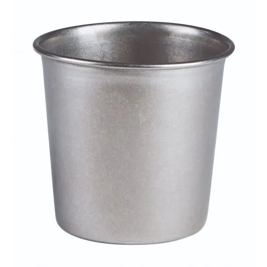 Antique Steel Chip Cup 85mm X 85mm X 1