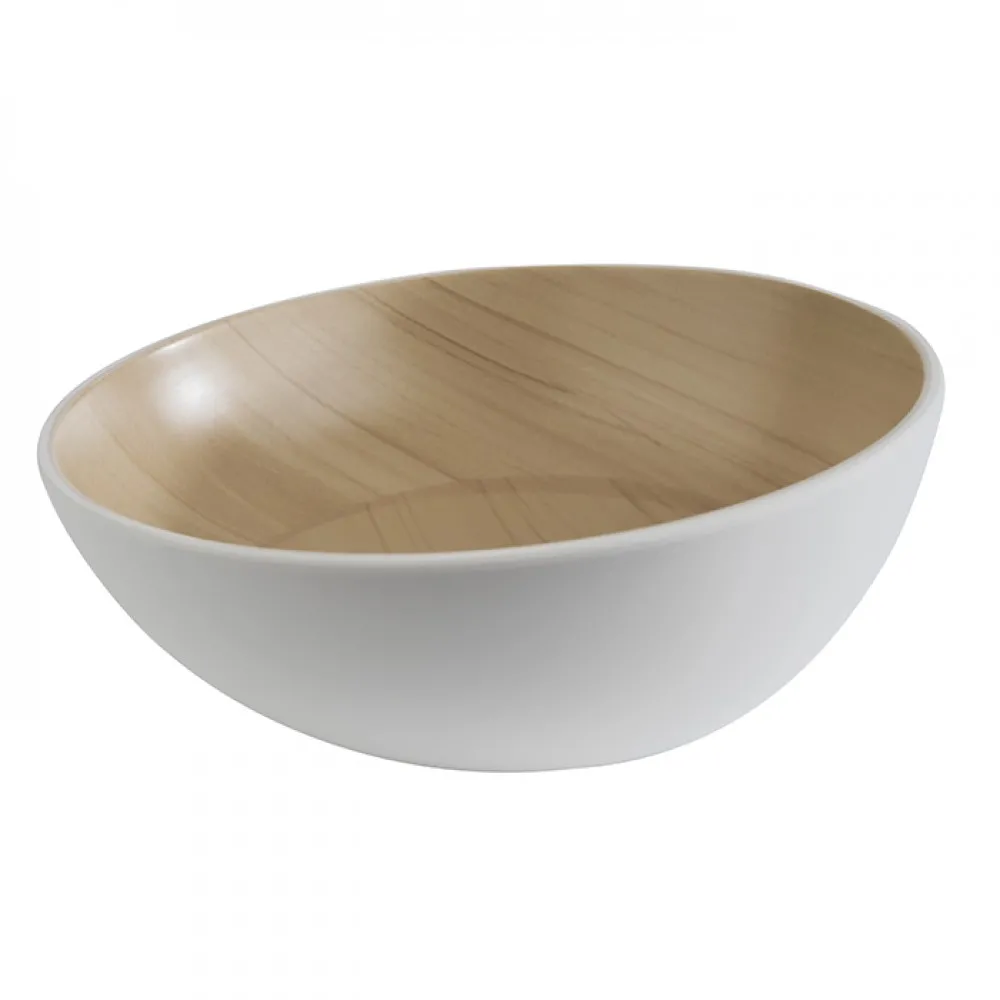 Aps Frida White Bowl   215cm H: 75cm