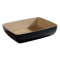 Aps Frida Black Gn 1/4 Bowl Frida 265x162cm H: 75cm
