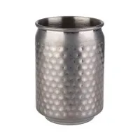 Aps Cool Stainless Steel Barrel Mug 7.5 Cm. H: 10.5 Cm