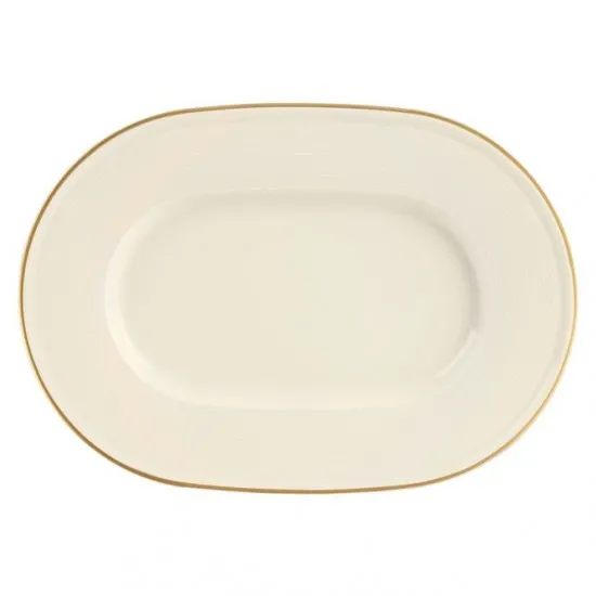 Academy Line Gold Band Oval Plates