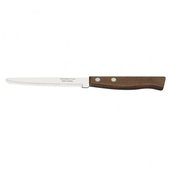 Tramontina 4'' Steak Knife Serrated Round Tip Natu X 12