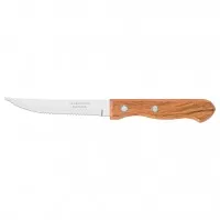 Tramontina 4'' Steak Knife Serrated Natural Wood X 12