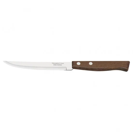Tramontina 4.5'' Steak Knife Smooth Blade Natural X 12