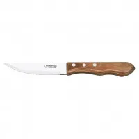 Tramontina 4.75'' Jumbo Steak Knife Point Tip Polywood Light Pine X 12