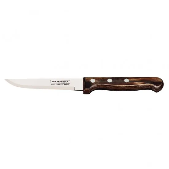 Tramontina 4.75'' Steak Knife Smooth Blade Polywoo X 12