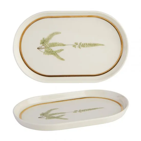 Botanical Oval Plate 18cm X 6