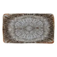 Rustico Iris Rectangular Plate 36 Cm X 6
