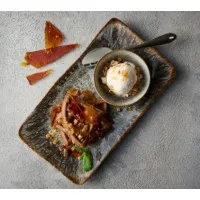 Rustico Iris Rectangular Plate 36 Cm X 6