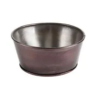 Antique Copper Service Bowl 16cm  X 12