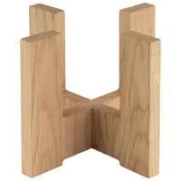 Aps Valo Pedestal Oak Wood For Glass Carafe 15 X 15 X 12cm