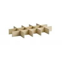 Aps Valo Insert For Gn 1/1 Wooden Box 50.5 X 30 X 6cm Oak Wood Compartments 9.5 X 9.5cm