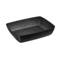 Frostfire Gn1/2 Bowl Black/silver Aluminium 32.5 X 26.5cm