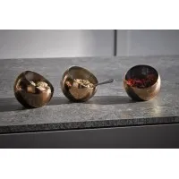 Sphere 3 Copper Bowl Set 8 X 8cm
