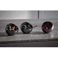 Sphere 3 Black Bowl Set 8 X 8cm
