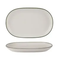 Modest Green Oval Platter 28 X 18cm X 6