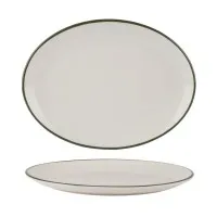 Modest Green Oval Platter 31cm X 6
